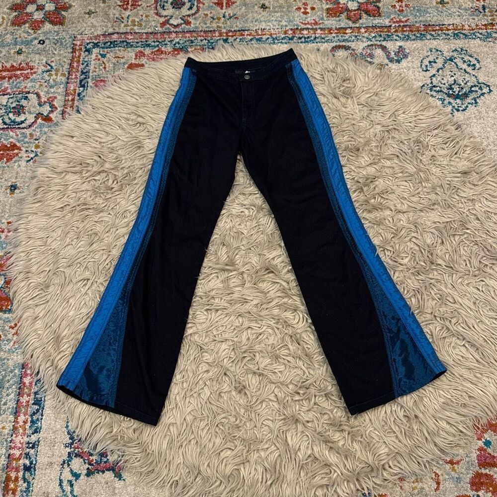 Vintage y2k body waves metallic side stripe pants size 1